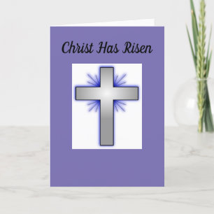 Cartão De Festividades Cristo Ressuscitou Cruz