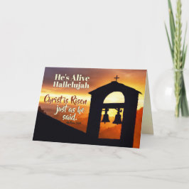 Cartão De Festividades Cristo Risen Matthew 28:5-6 Bíblia Verso