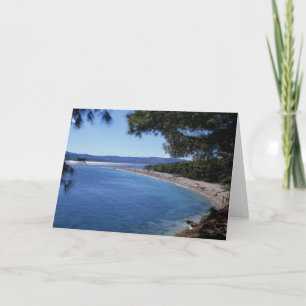 Cartão De Festividades Croácia, Ilha Brac, Bol, Praia Golden Cape 2