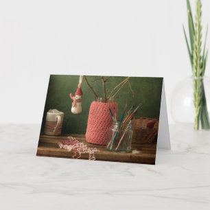 Cartão De Festividades Crochet for Christmas