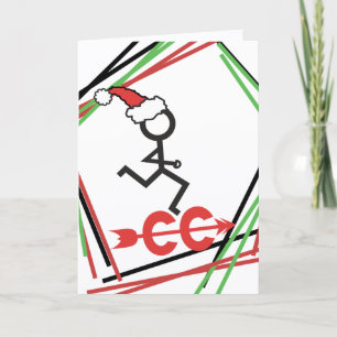 Cartão De Festividades Cross Country Christmas Runner © Card