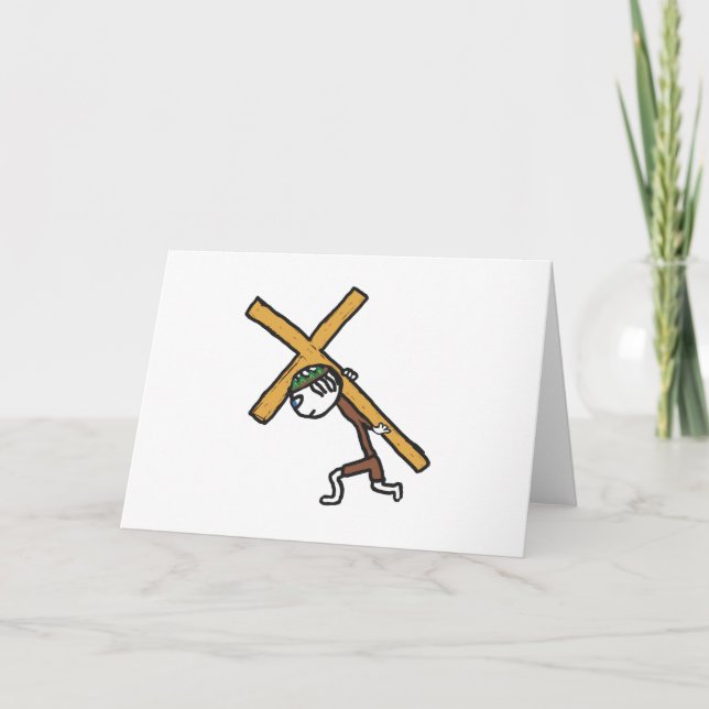 Cartão De Festividades Crucifixo (Frente)