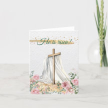 Cruz de Páscoa Cristã Aquarela Rosas Eucalipto