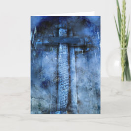 Cartão De Festividades Cruz do inverno