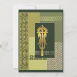 Cartão De Festividades Cruz Processiva da Etiópia