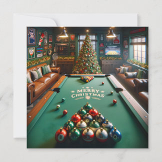 Cartão De Festividades Cue Sports Holiday Hustle