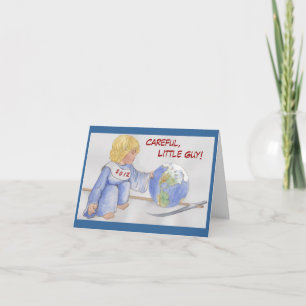 Cartão De Festividades Cuidado, pequena Cara!