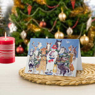 Cartão De Festividades Cuidados