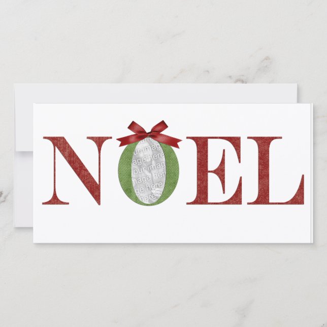 Cartão De Festividades Cumprimento da foto de Noel (Frente)