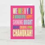 Cartão De Festividades Cumprimento de Chanukah/Hannukah<br><div class="desc">Personalize e personalize o cartão de Chanukah</div>