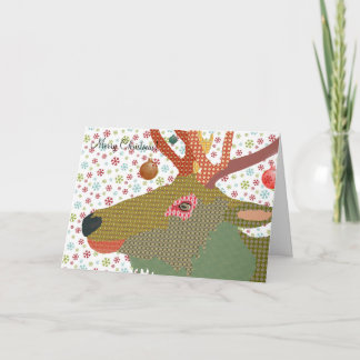 Cartão De Festividades Cumprimento do Natal de Dakota