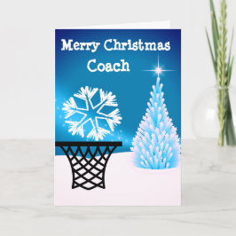 Cartão De Festividades Cumprimento do Natal do treinador do Netball