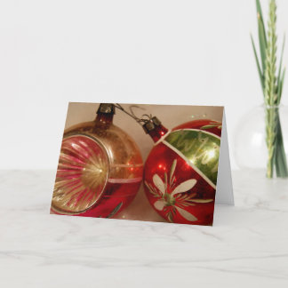 Cartão De Festividades Cumprimento do vintage