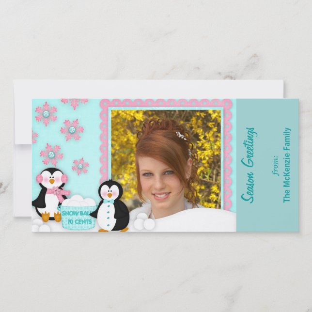 Cartão De Festividades Cumprimentos da estação (Frente)