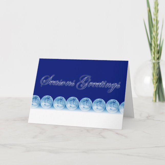 Cartão De Festividades Cumprimentos das estações (Frente)