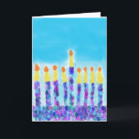 Cartão De Festividades Cumprimentos de Chanukkah<br><div class="desc">Um cartão festivo e morno do chanukkah apropriado para qualquer um.</div>