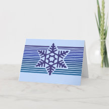 Cumprimentos de época floco de neve