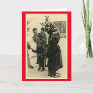 Cartão De Festividades Cumprimentos de Krampus!