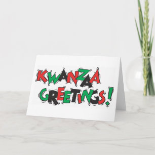 Cartão De Festividades Cumprimentos de Kwanzaa