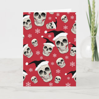 Cartão De Festividades Cumprimentos de Skelly do papai noel