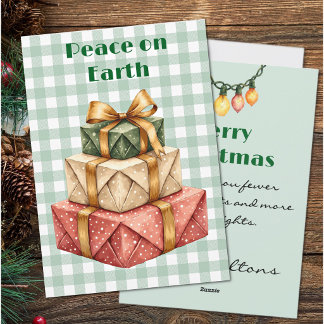 Cartão De Festividades Cumprimentos Humorísticos Paz na Terra Feliz Natal