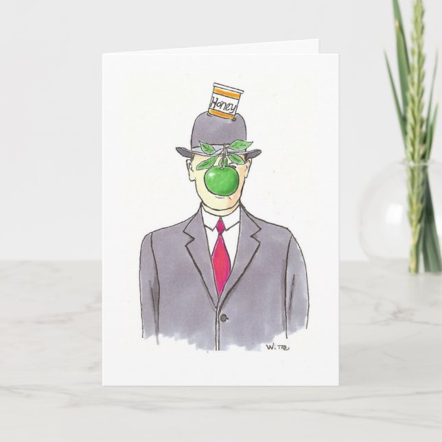 Cartão De Festividades Cumprimentos Surreally grandes de Rosh Hashanah (Frente)