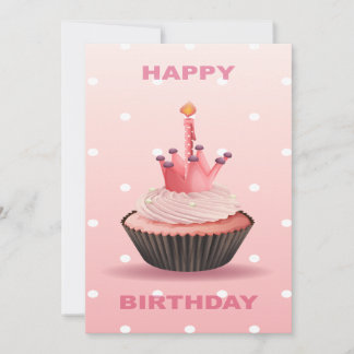 Cartão De Festividades cupcake de aniversário feliz