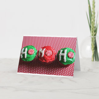 Cartão De Festividades Cupcakes para o papai noel