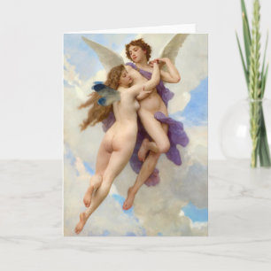 Cartão De Festividades Cupid and Psyche Vintage Bouguereau