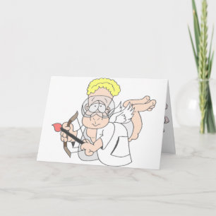 Cartão De Festividades Cupido do cientista [dos namorados]