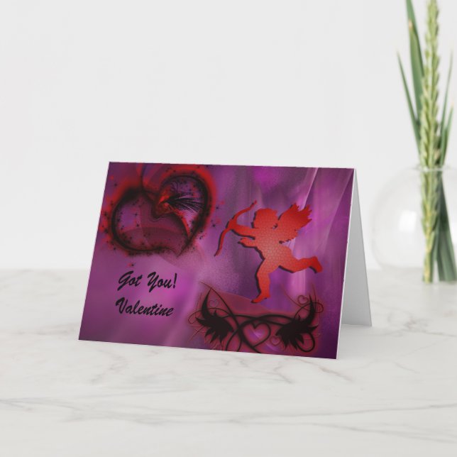 Cartão De Festividades Cupido tem direito no Dia de os namorados (Frente)