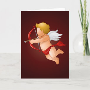 Cartão De Festividades Cupidos e sua seta