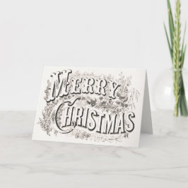 Cartão De Festividades Currier e Ives MERRY NATMAS