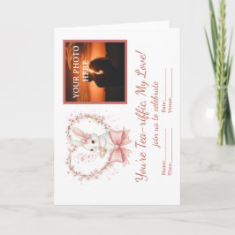 Cartão De Festividades Custom Photo Valentine's Day Invitation Card