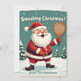 Cartão De Festividades 🎾🎄Custom text, Serve & Celebrate