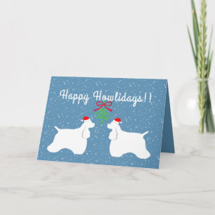 Cartão De Festividades Customizable American Cocker Spaniel Holiday Card