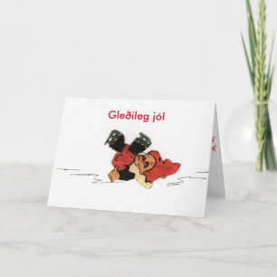 Cartão De Festividades Customize Icelandic Christmas Card
