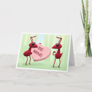 Cartão De Festividades Cute Ants, Valentines Day Card