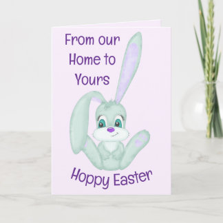 Cartão De Festividades Cute Bunny Hoppy Easter 