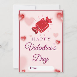 Cartão De Festividades Cute Candy Love Valentine’s Day Card