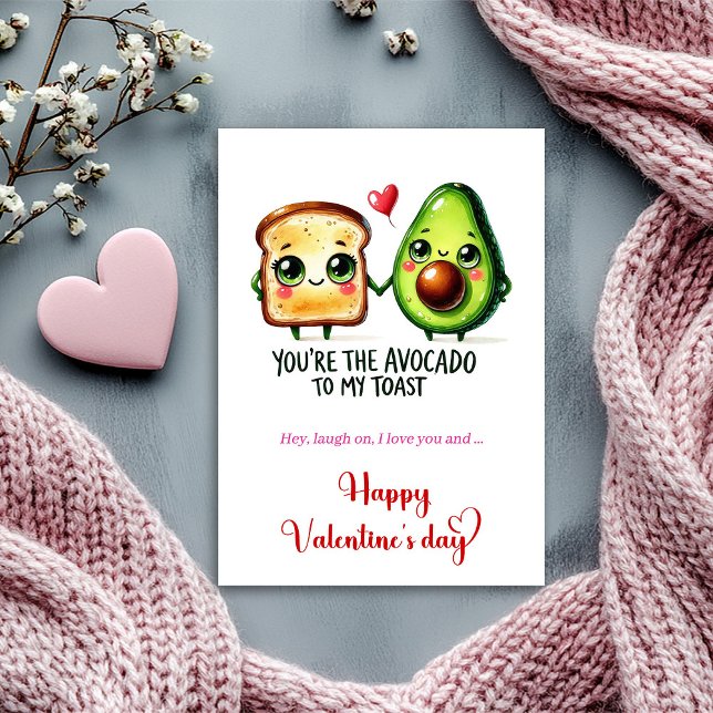 Cartão De Festividades Cute Funny Fruit Valentine Humor Greeting Card (Cute Funny Fruit Valentine Humor Greeting Card)