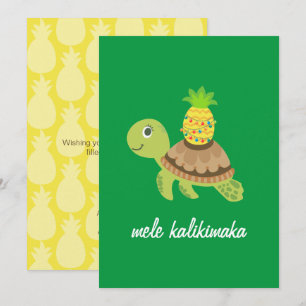 Cartão De Festividades Cute Mele Kalikimaka