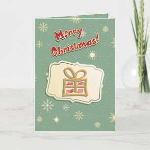 Cartão De Festividades Cute Retro Christmas Card