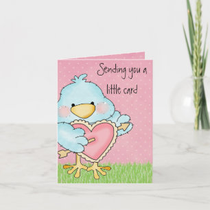 Cartão De Festividades Cute Valentine's Day Card for Kids