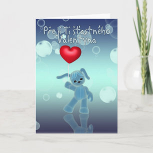 Cartão De Festividades Czechoslovakian valentine's day greeting card - Cu