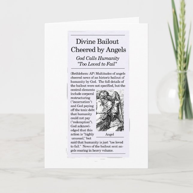 Cartão De Festividades Da "cartão de Natal do tema ajuda" (Frente)