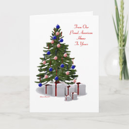 Cartão De Festividades Da casa americana orgulhosa