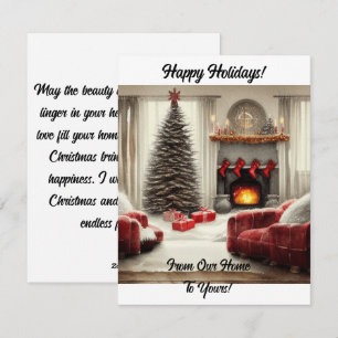 Cartão De Festividades Da Nossa Casa Para A Sua