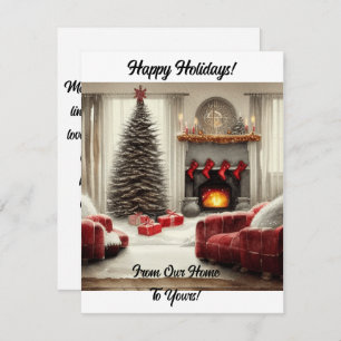 Cartão De Festividades Da Nossa Casa Para A Sua