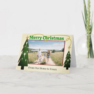 Cartão De Festividades Da nossa casa para a sua - -